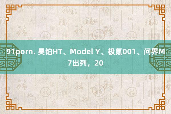 91porn. 昊铂HT、Model Y、极氪001、问界M7出列，20