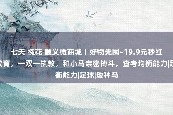 七天 探花 顺义微商城丨好物先囤~19.9元秒红骑士马术教育，一双一执教，和小马亲密搏斗，查考均衡能力|足球|矮种马